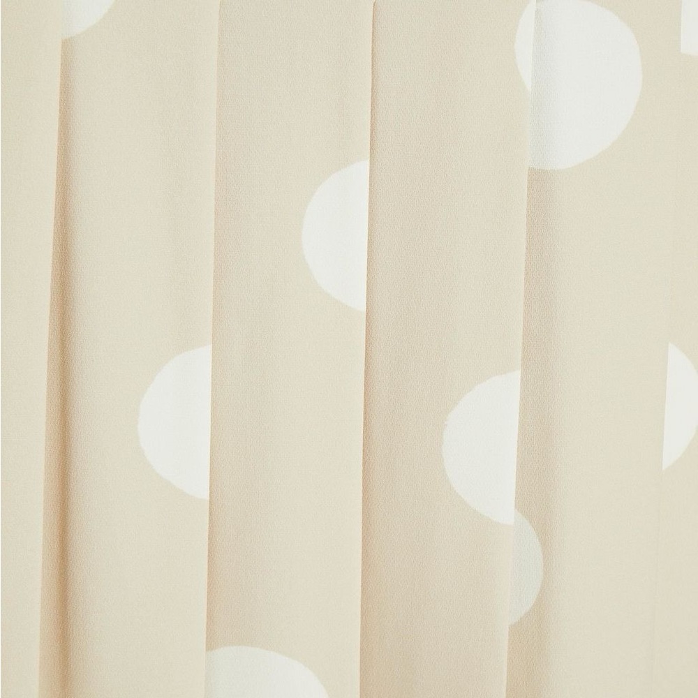 Proenza Schouler Pleated Polka Dot Crepe Wrap Skirt in Cream Sz 4 - Picture 3 of 13